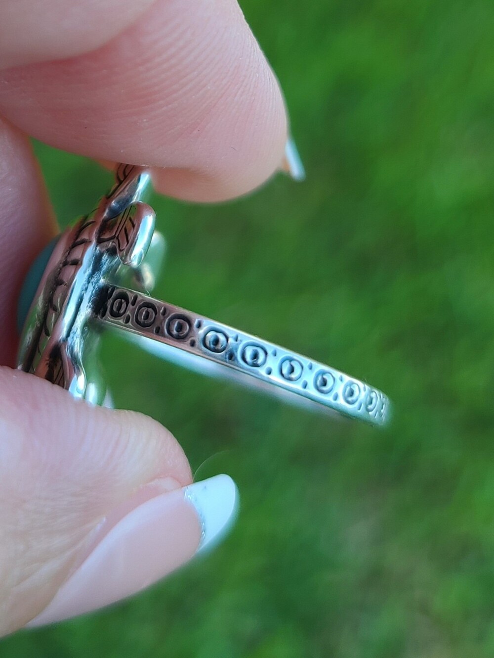 James Avery Turquoise Turtle Ring Size 5 - Picture 2 of 11